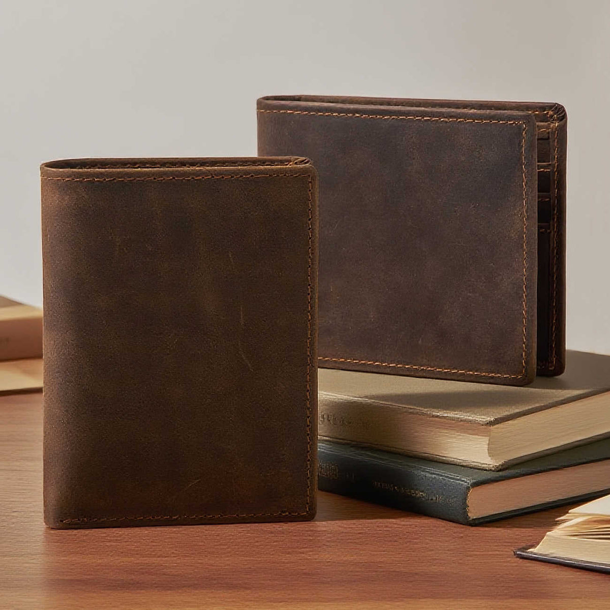 Cowhide Bifold Card Wallet