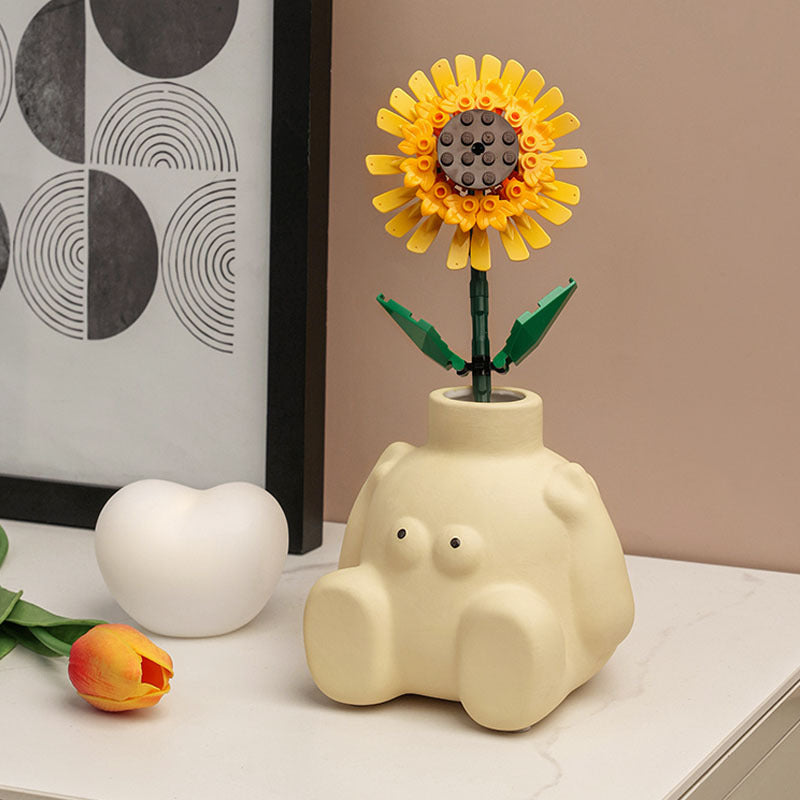 Abstract Ceramic Figure Vase