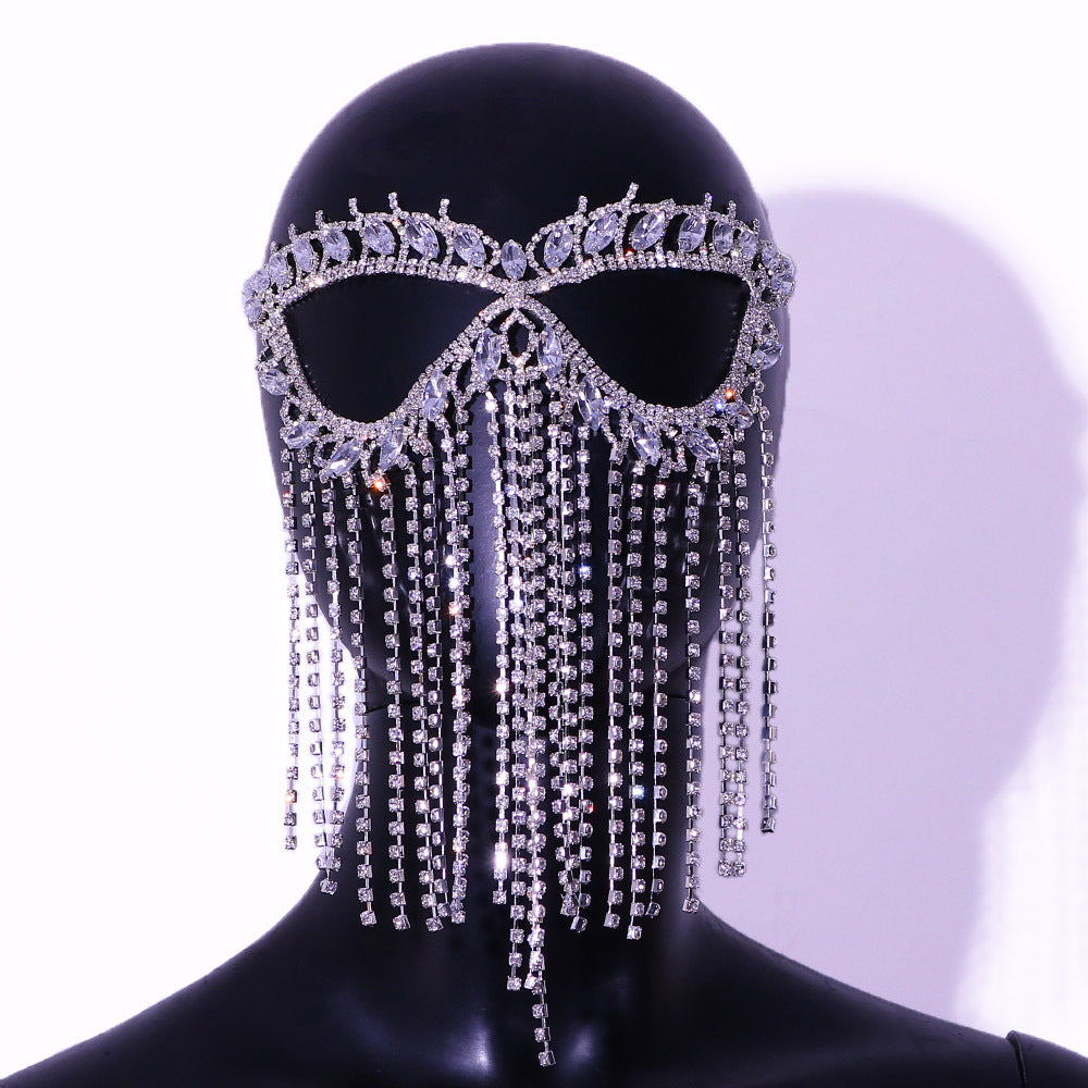 Catwoman Masquerade Headpiece in everyday use