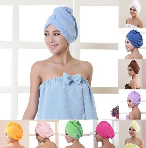 Microfiber Hair Wrap Towel Cap