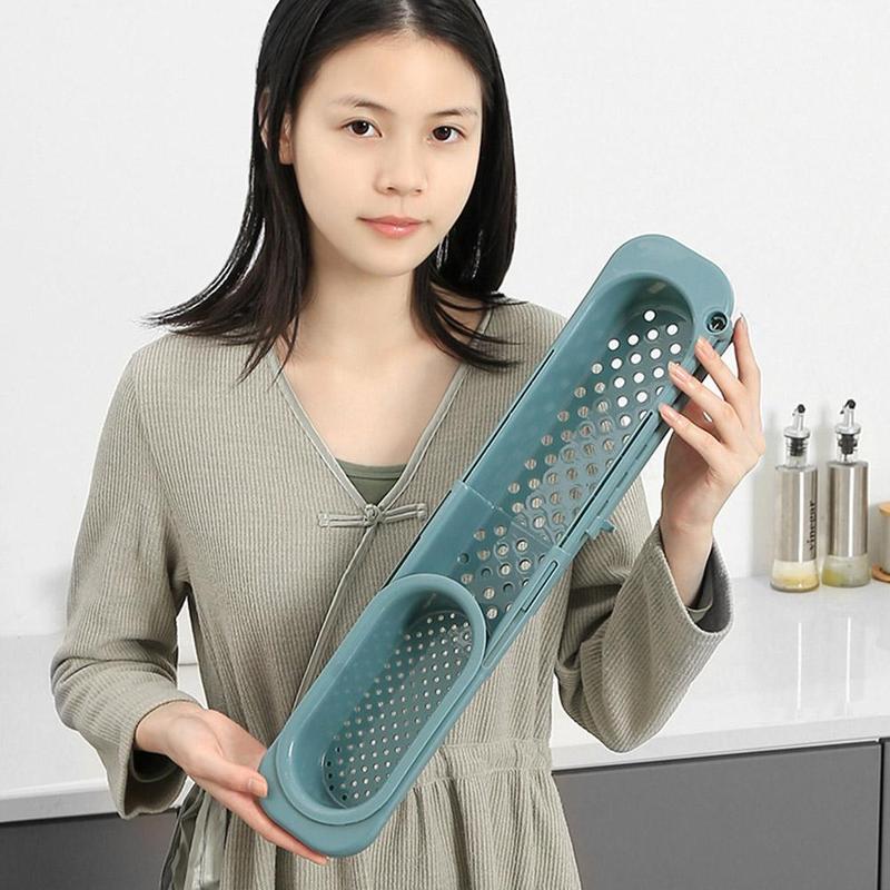 Adjustable Sink Rack & Sponge Caddy