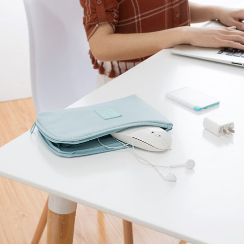 Double-Layer Travel Cable Organizer Pouch