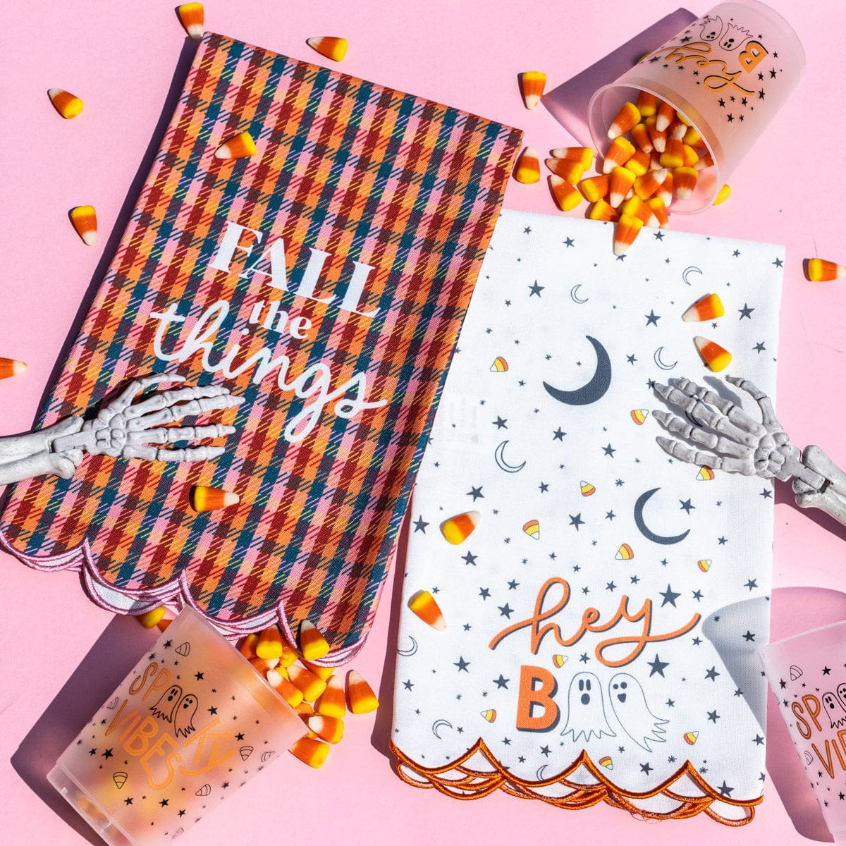 Fall the Things Plaid Tea Towel