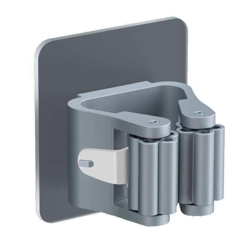 Adhesive Broom & Mop Holders, 2 or 4 Pieces