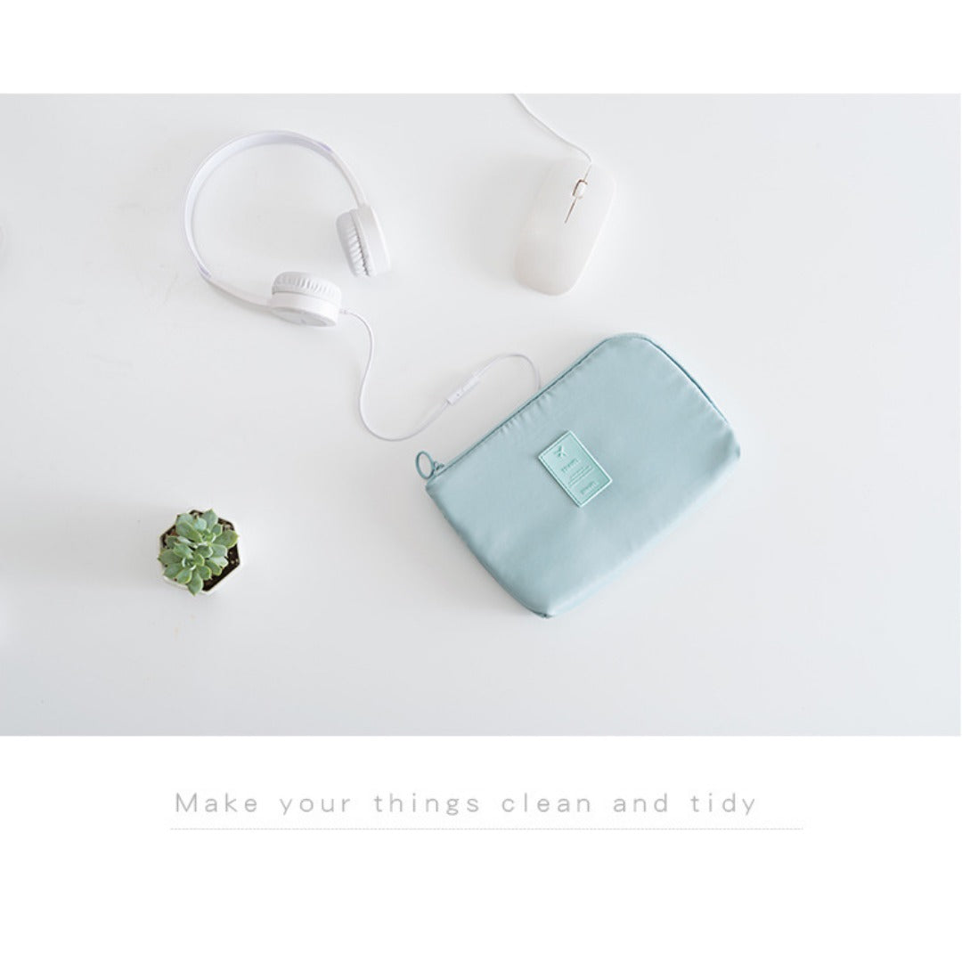 Double-Layer Travel Cable Organizer Pouch