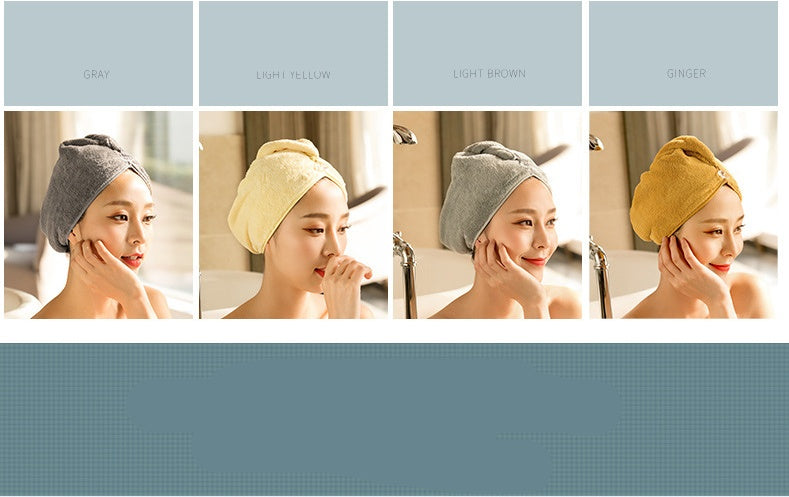 Microfiber Hair Wrap Towel Cap