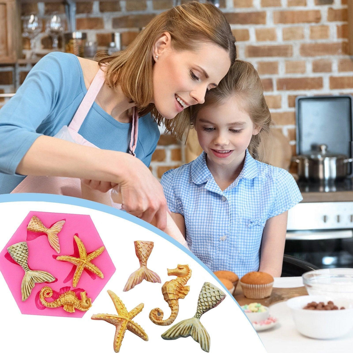 Sea Creature Silicone Baking Molds