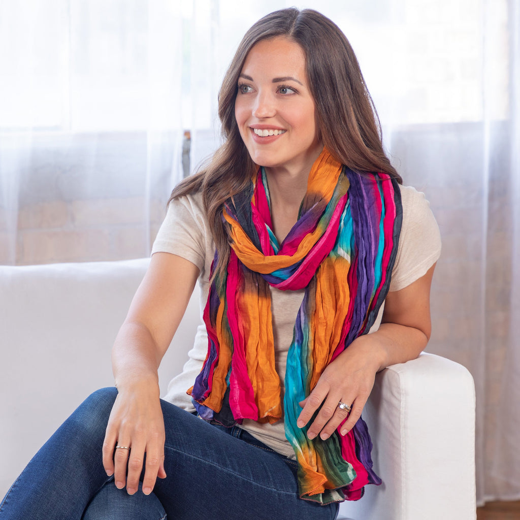 Northern Lights Cotton Scarf