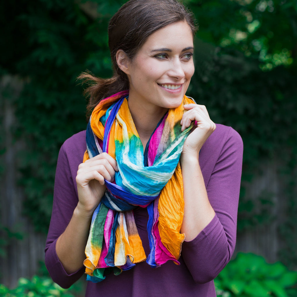 Northern Lights Cotton Scarf