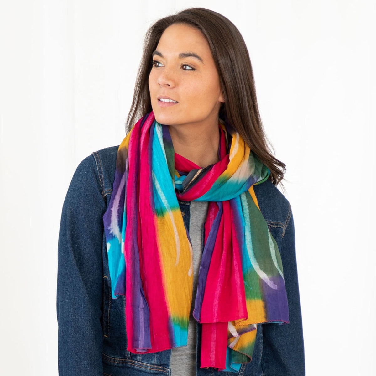 Northern Lights Cotton Scarf