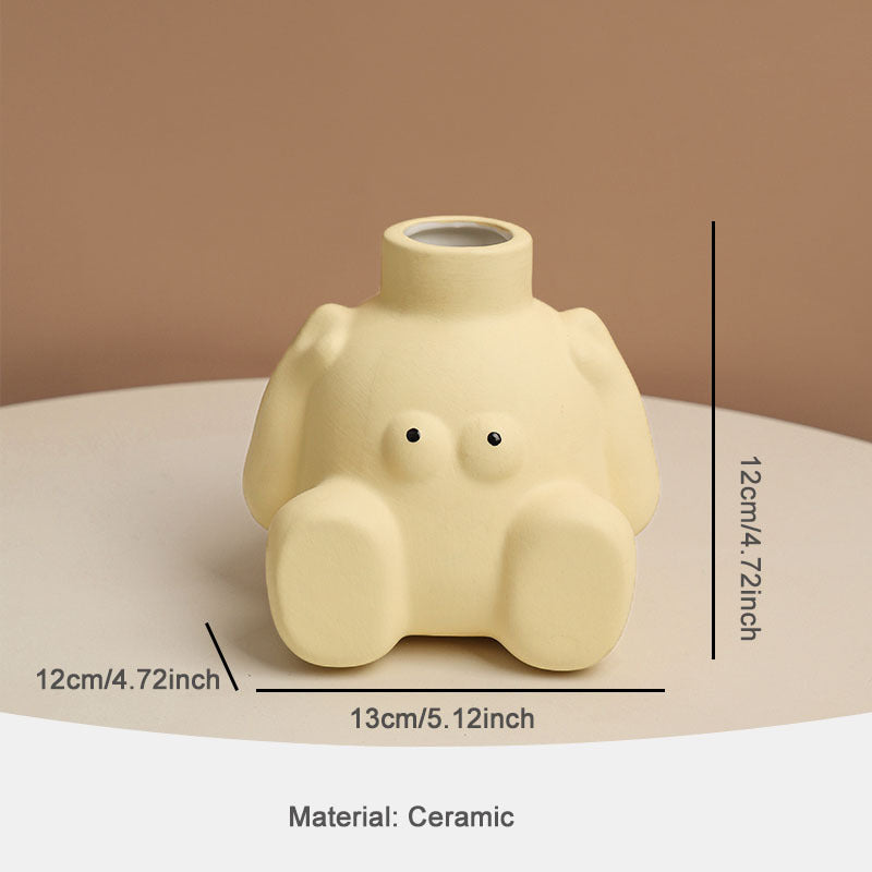Abstract Ceramic Figure Vase