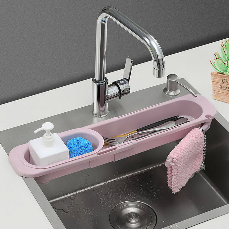 Adjustable Sink Rack & Sponge Caddy