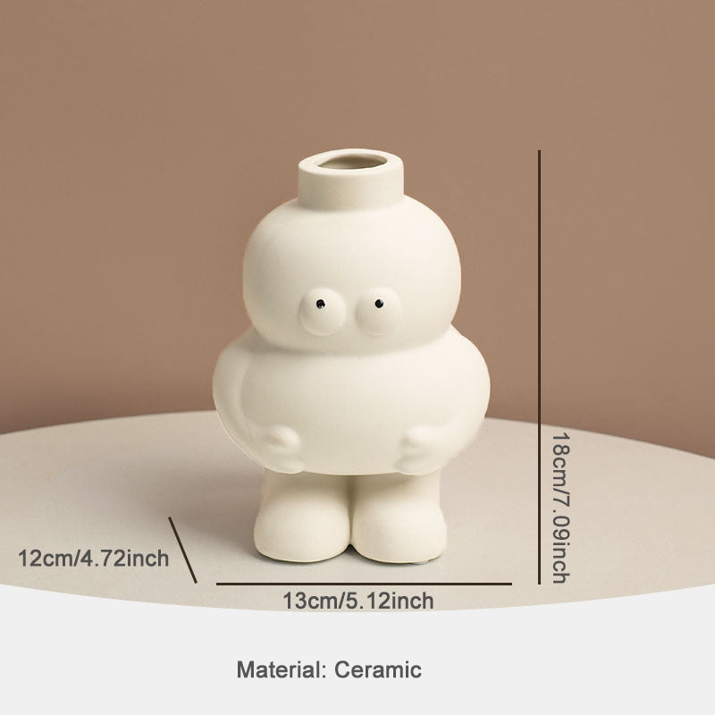 Abstract Ceramic Figure Vase