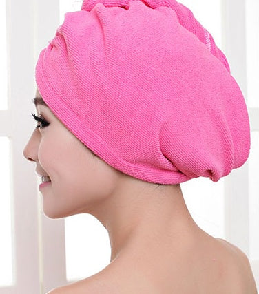 Microfiber Hair Wrap Towel Cap