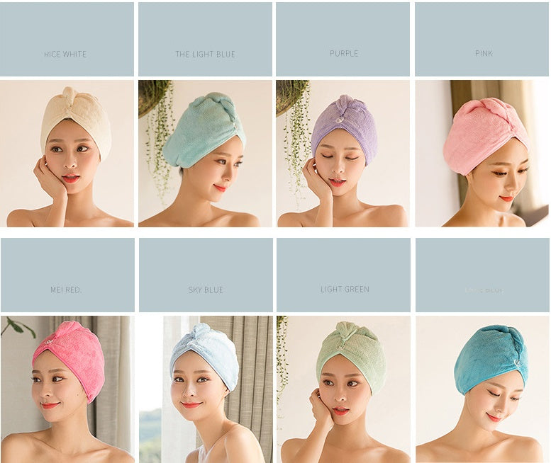 Microfiber Hair Wrap Towel Cap