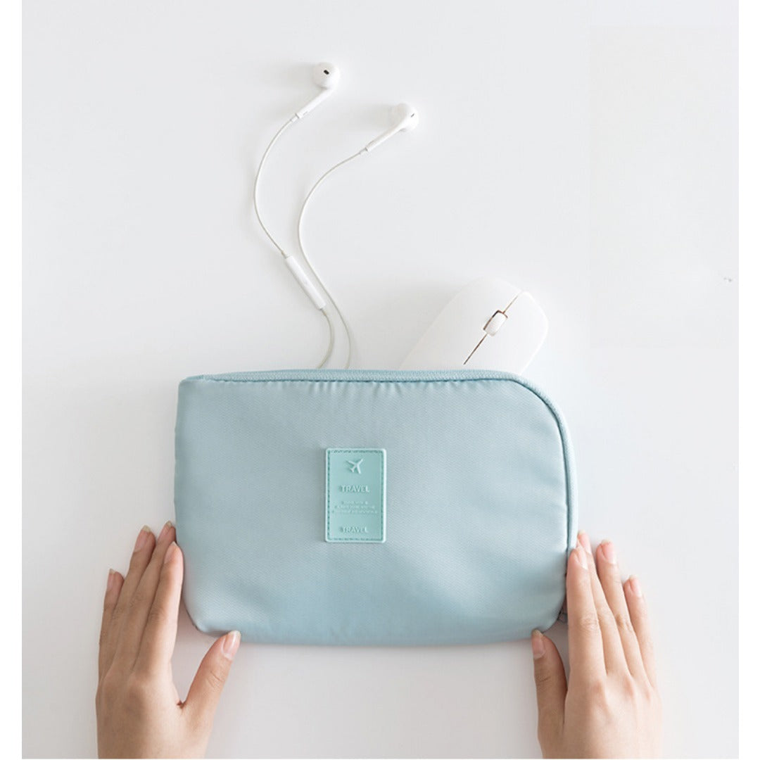 Double-Layer Travel Cable Organizer Pouch