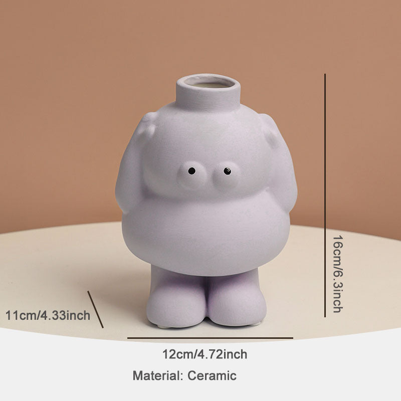 Abstract Ceramic Figure Vase