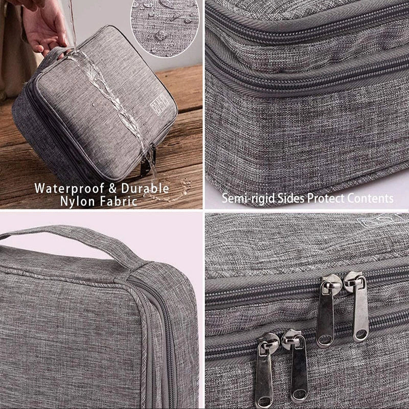 Double-Layer Travel Cable Organizer Bag