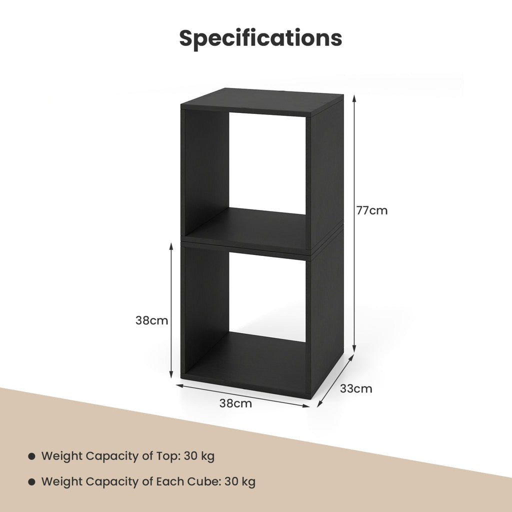 Modular Cube Storage Organizer, Set of Two