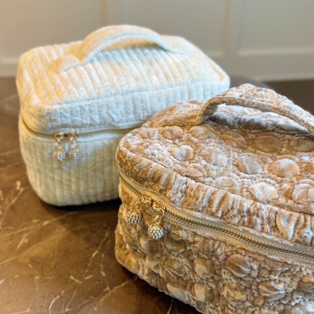 Quilted Velvet Vanity Case