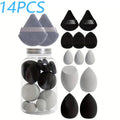 Makeup Sponge & Powder Puff Set, 14 Pieces