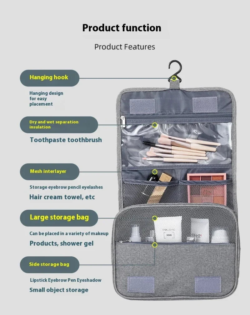 Foldable Hanging Toiletry Bag