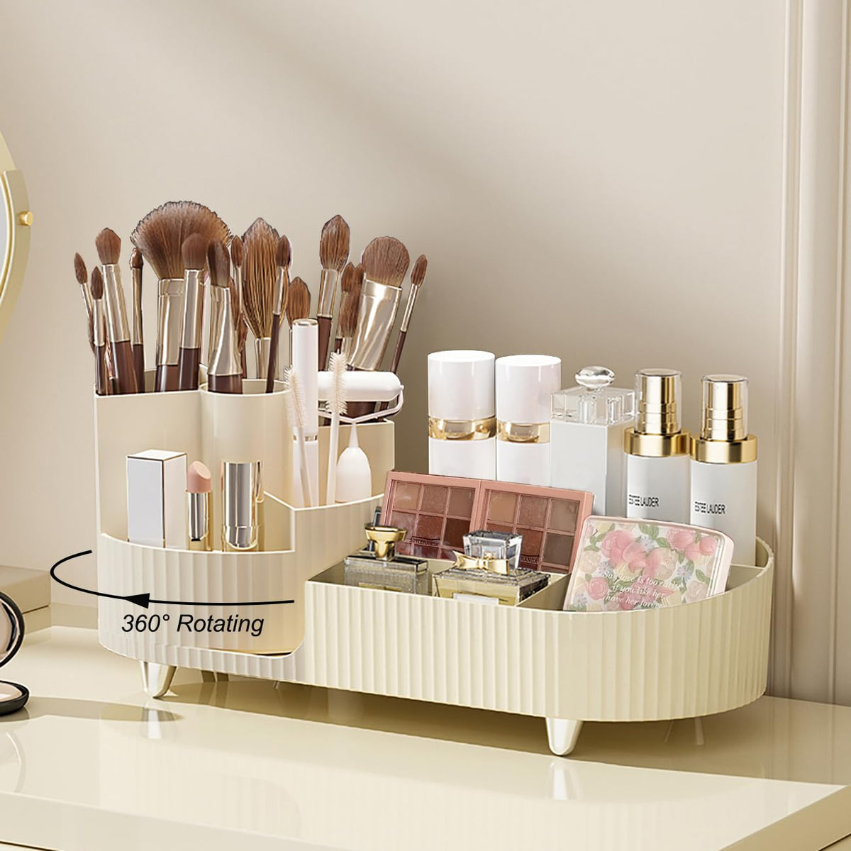 Rotating Countertop Makeup Organizer