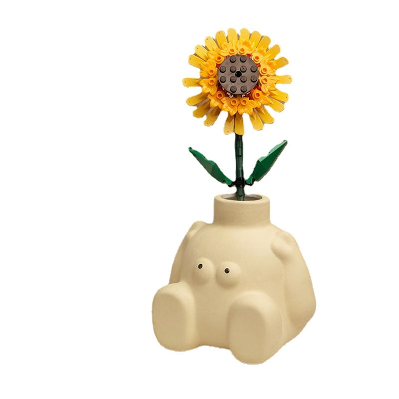 Abstract Ceramic Figure Vase