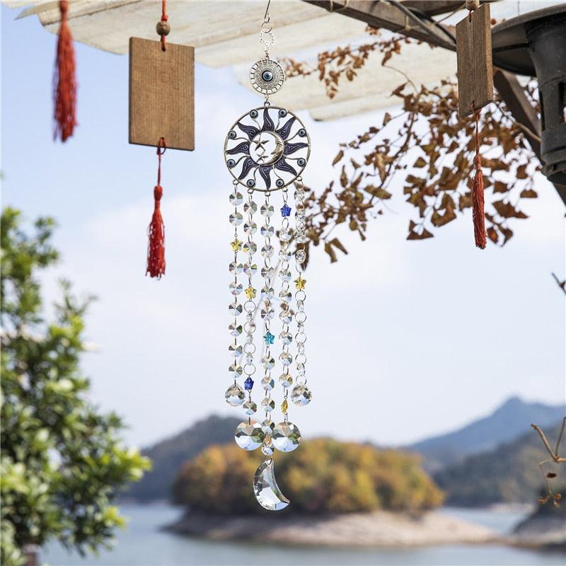 Blue Evil Eye Crystal Sun Catcher