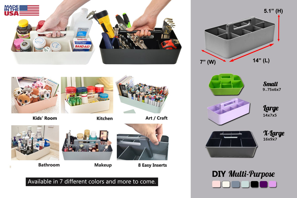 Enjoy Organizer Storage Caddies, 3-Pack