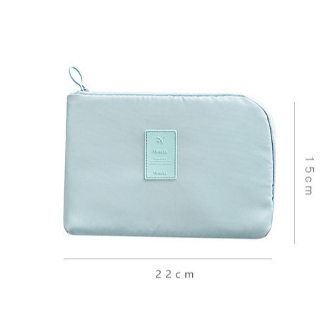 Double-Layer Travel Cable Organizer Pouch
