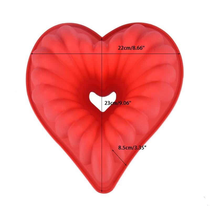 Heart-Shaped Silicone Cake Mold