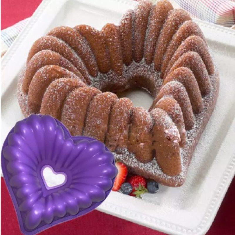 Heart-Shaped Silicone Cake Mold
