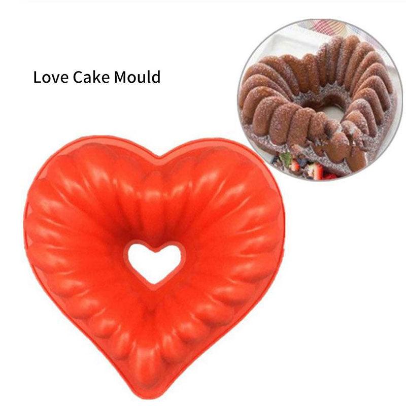Heart-Shaped Silicone Cake Mold
