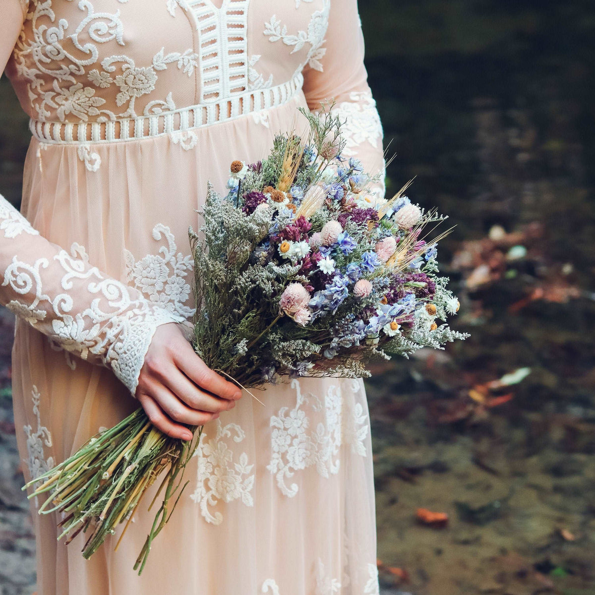 Dried Lavender & Wildflower Floral Arrangement