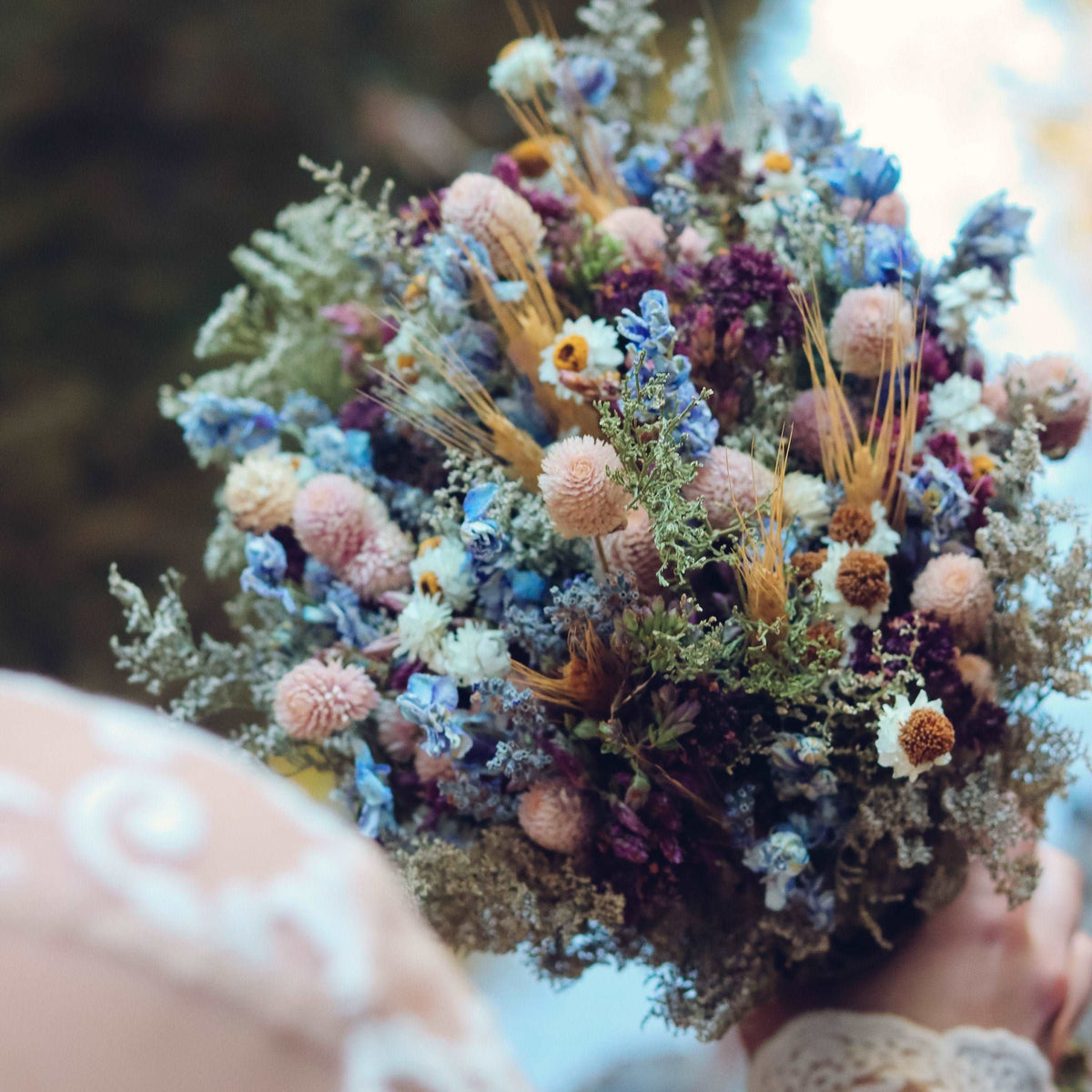 Dried Lavender & Wildflower Floral Arrangement