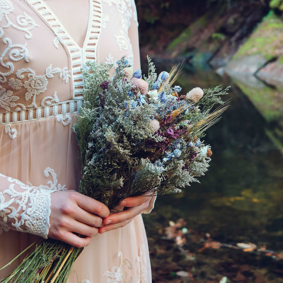 Dried Lavender & Wildflower Floral Arrangement