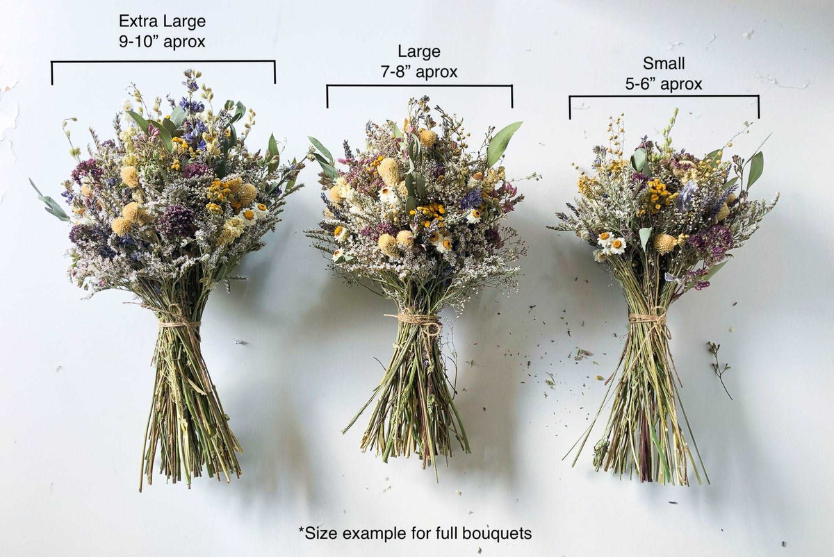 Dried Ranunculus & Wildflower Arrangement