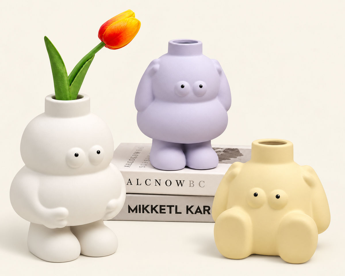 KELRAVI approved primary image - Abstract Ceramic Figure Vase