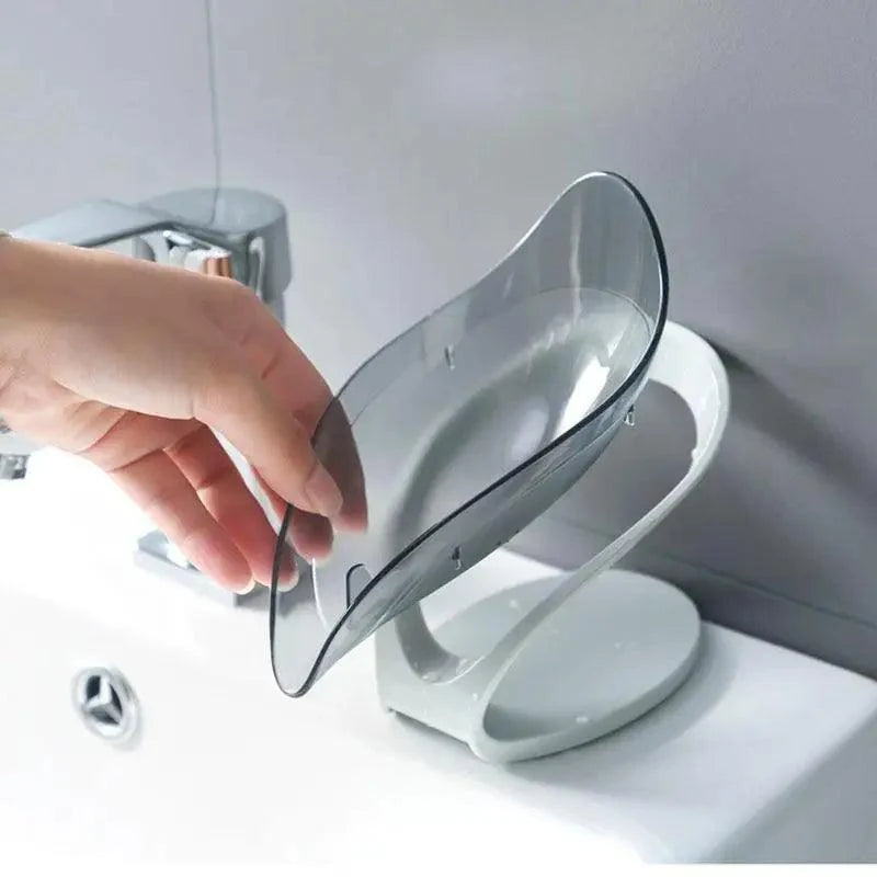 Leaf-Shaped Suction Soap Holder