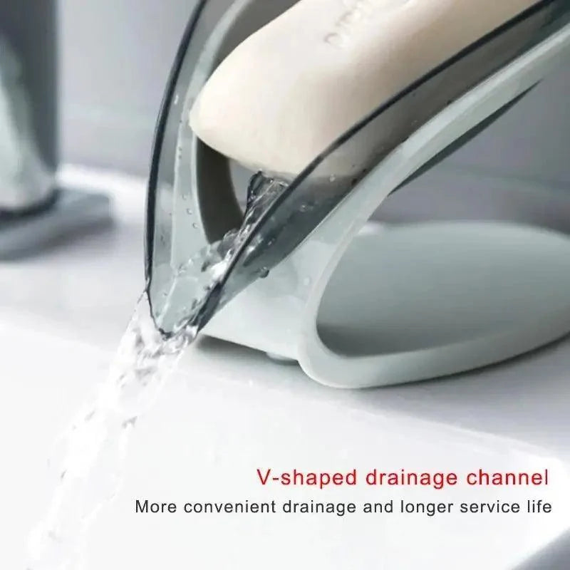 Leaf-Shaped Suction Soap Holder