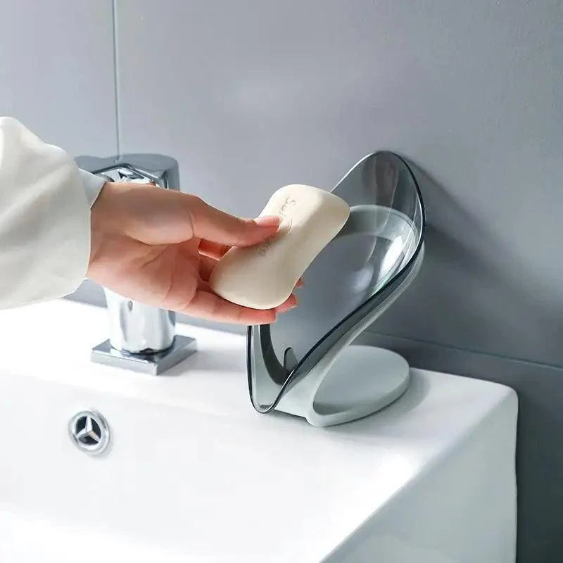 Leaf-Shaped Suction Soap Holder