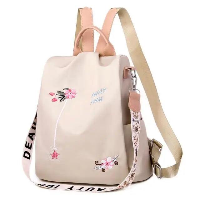 Embroidered Casual Backpack