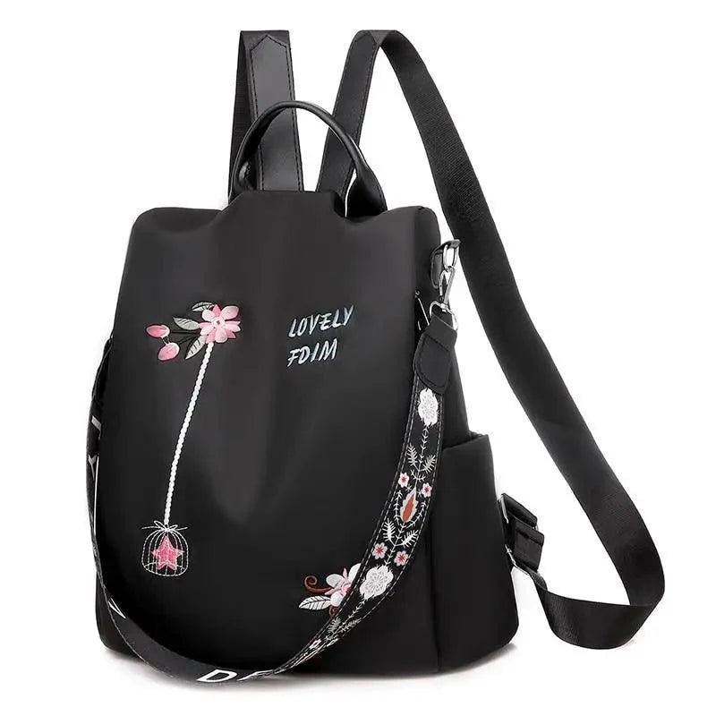 Embroidered Casual Backpack