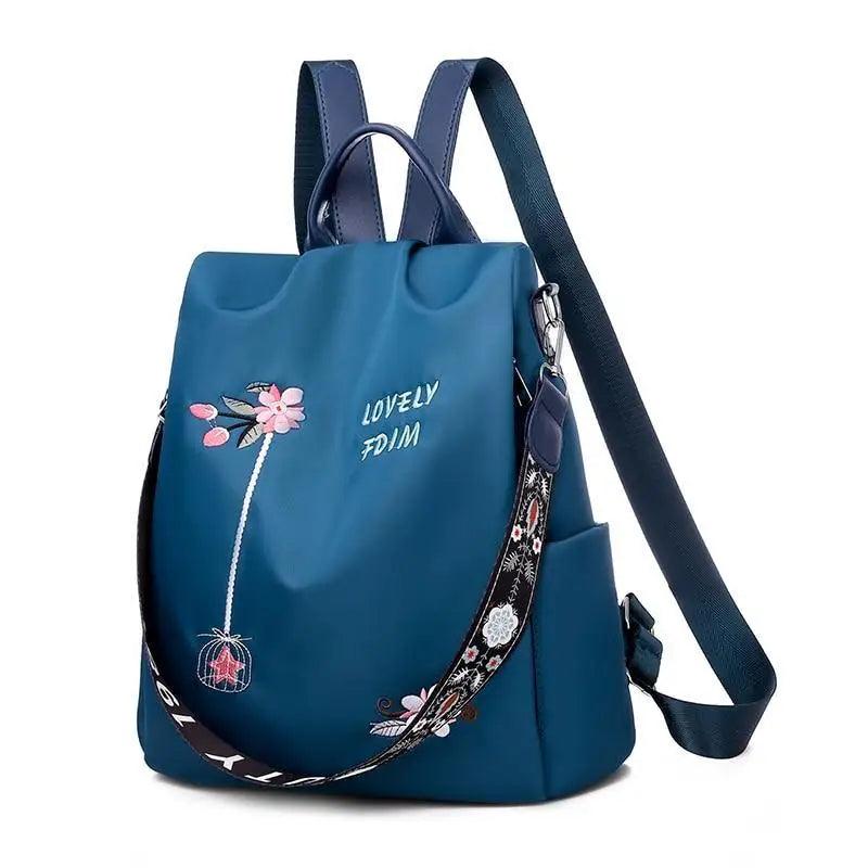 Embroidered Casual Backpack