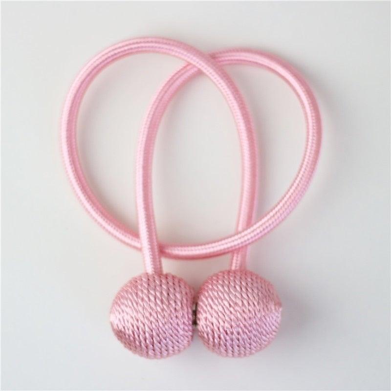 Magnetic Curtain Tiebacks with Pearl-Ball Accents