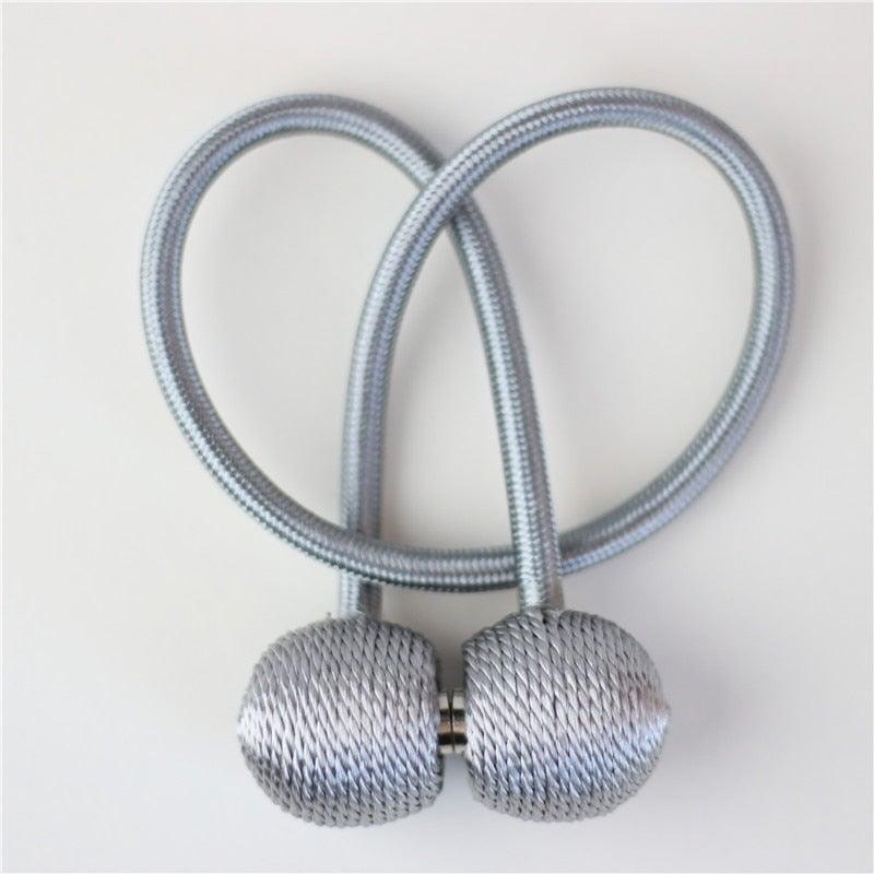 Magnetic Curtain Tiebacks with Pearl-Ball Accents