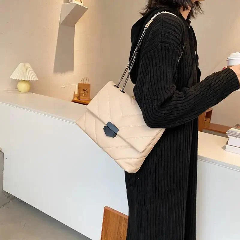 Embroidered PU Leather Crossbody Bag