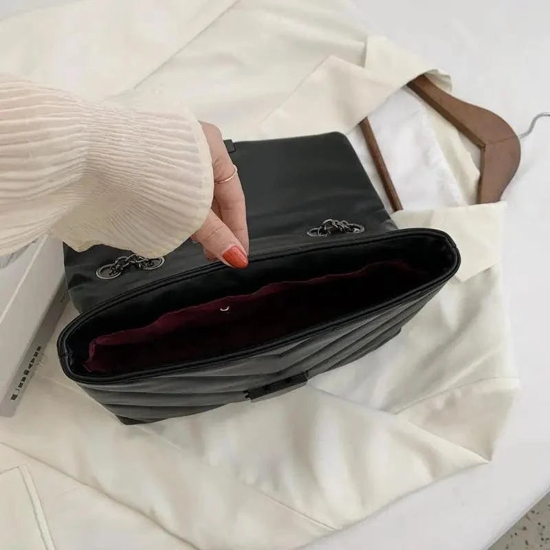 Embroidered PU Leather Crossbody Bag