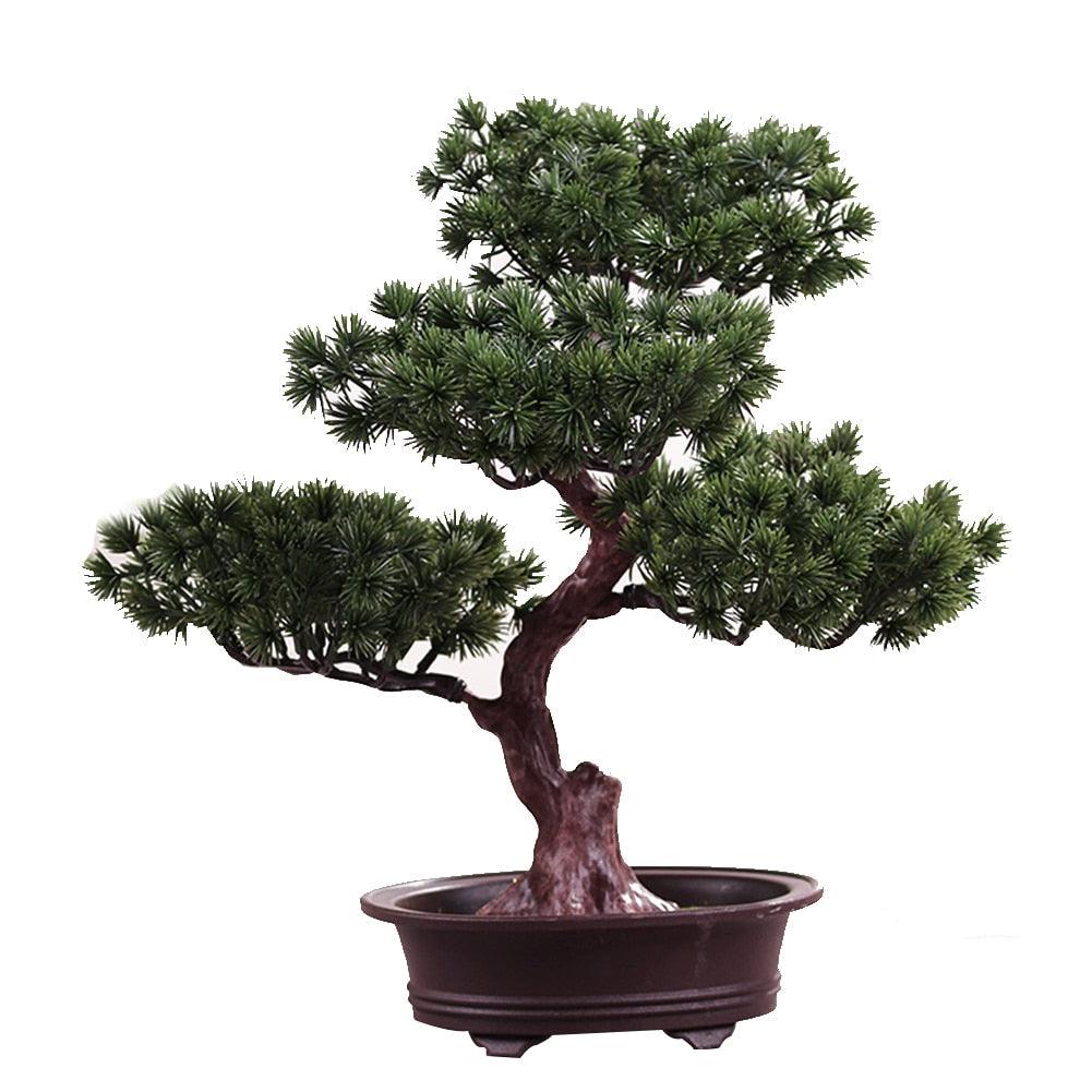 Artificial Pine Bonsai Desk Accent